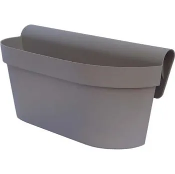 Květináč Gardino Gardino, truhlík na zábradlí ESPRIT 30 cm, mocca