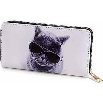 Peněženka Dámská peněženka 13zero3 vzor Kočka s brýlemi
