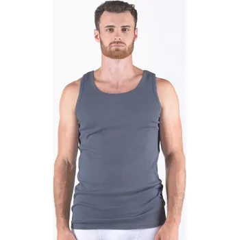 Pánské tílko Gina Výhodné balení 5 kusů - Nátělník 78002P Barva/Velikost: kouřová / XL