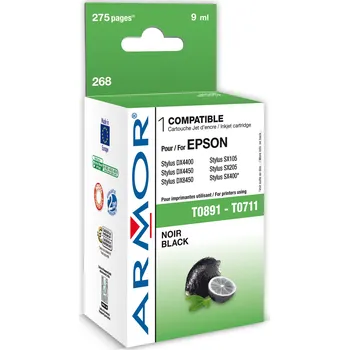 Cartridge Epson C13T071140 - T071140 kompatibilní černá Armor
