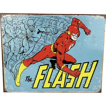 Plechová cedule D.E. metal signs Plechová cedule The Flash 40,5 cm x 32 cm