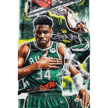 Plakát Plakát, Obraz - Giannis Basketball Player