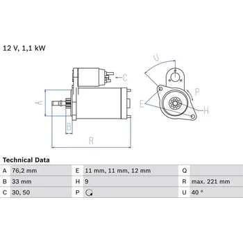 Startér Startér BOSCH 0 986 016 290