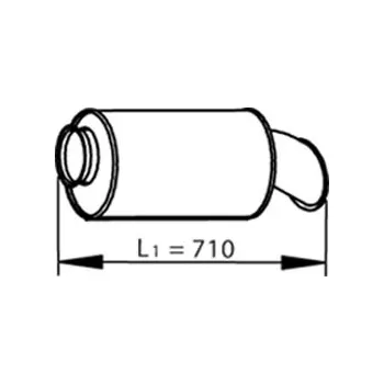 Tlumič výfuku Koncový tlumič výfuku DINEX 81718