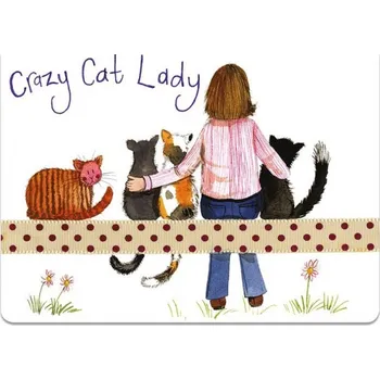 prostírání Korkové prostírání s kočičí dámou - 1 ks nebo sada 4 ks - design Alex Clark Barva: 1 ks