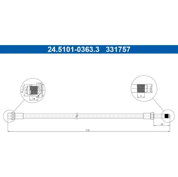 Brzdová hadice Brzdová hadice ATE 24.5101-0363.3