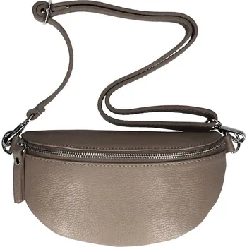 Kabelka Kožená dámská ledvinka s upravitelným popruhem Jean přírodní hnědá