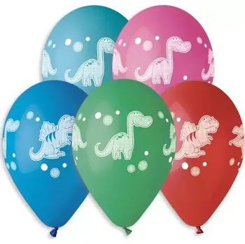 Balónek Latexový balonek s potiskem Dino