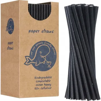 Brčka papírová BIO ekologická paper straws silná