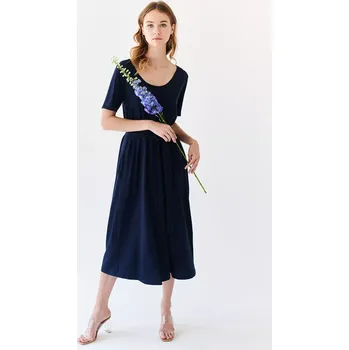 Dámské šaty Šaty Merino 140 Tmavě modrá S-M