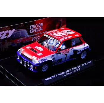 auto na autodráhu Model Fly auta na autodráhu, limitka, Renault R5 turbo Rally Tour De Corse 1983 J.L.Therier / M.Vial