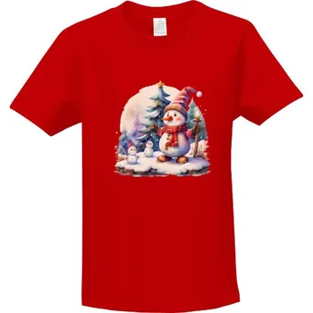 Pánské tričko Tričko s potiskem Sněhuláčci dětské