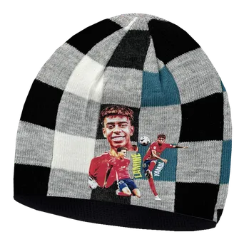 Čepice Numberoplus Dětská fotbalová pletená čepice FC Barcelona - Lamine Yamal 19 B1 Barva: vzor3