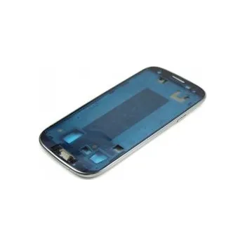 Samsung Galaxy S3 i9300 - přední kryt, rámeček pod LCD, stříbrný střední díl, housing