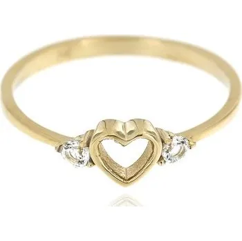 Prsten Zlatnictví U Kostela Dámský zlatý prsten srdíčko 4684ž 56 4228-23491806