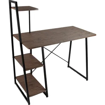 Televizní stolek Psací stůl Messa - Tmavý dub/černý