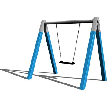 Dětská houpačka Playground System Řetězová jednohoupačka celokovová - B (v.p. 1 m)