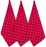 Home Elements Kuchyňské utěrky Červená s puntíky Home Elements