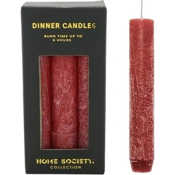 Svíčka Stolní svíčky červené krátké