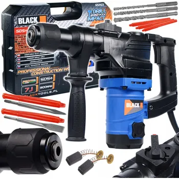 Pneumatické kladivo Black Vrtací a bourací kladivo SDS+ 1450W 12263