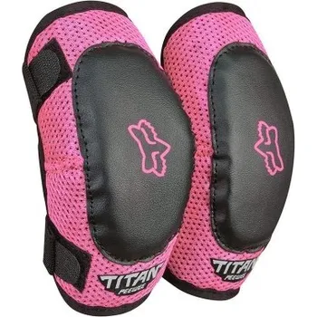 Motocyklový chránič Dětský MX chránič loktů Fox Racing Peewee Titan Elbow Guard růžový S/M (4-7)