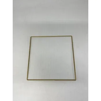 Kovový dekorační rám zlatý 40 cm