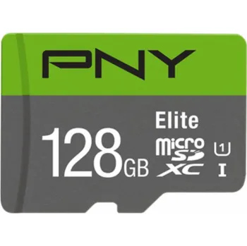 Paměťová karta Karta PNY Elite MicroSDXC 128 GB Class 10 UHS-I/U1 A1 V10 (P-SDU128V11100EL-GE)