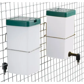 Napáječka pro ptáka BRAVSON GROUP s.r.o. Niplová napáječka pro drůbež, králíky GAUN 24320 - 1l, s držákem na pletivo