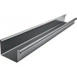 KJG žlab okapový hranatý 330 mm / 4 m pozink RAL 7016 antracit