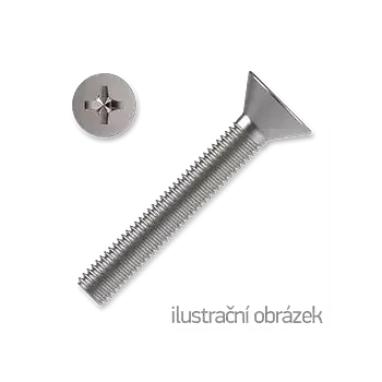 Šroub šr. M8x45 ZH s drážkou phillips ZB DIN965 4,8