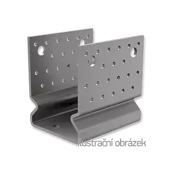 Stavebniny Kotevní prvek Typ U 100x100x4,0 s prolisem