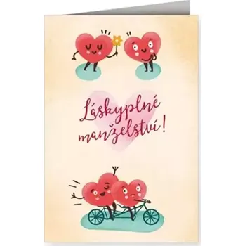 Svatební přání Blahopřání k sňatku - Srdíčka