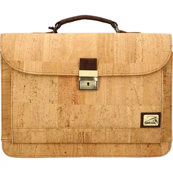 Prestižní portugalská korková pánská aktovka SIMARC přírodní