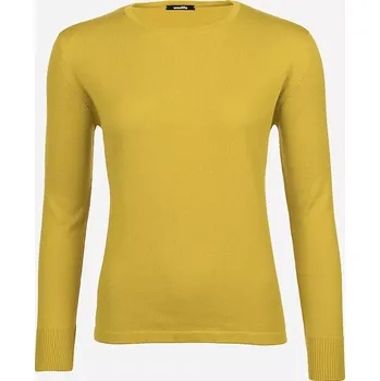 Dámský svetr Dámský vlněný svetr Merino Žlutá M