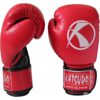 Boxerské rukavice Katsudo box rukavice Punch, červené