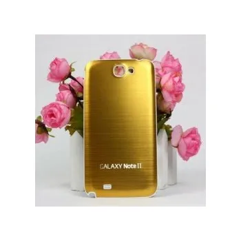 Náhradní kryt pro mobilní telefon Samsung Galaxy Note 2 N7100 - Zadní kryt baterie - Hliník - Zlatá / bílá