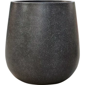 Květináč Baq Terrazzo Balloon Black Ø 38 cm / V 40 cm