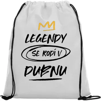 Sportovní vak Vak na záda - Legendy se rodí v dubnu Růžová