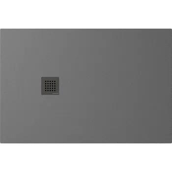 Sprchová vanička Treneca 150x90 vanička z litého mramoru, řezatelná, obdélníková, šedá mat 84310.31