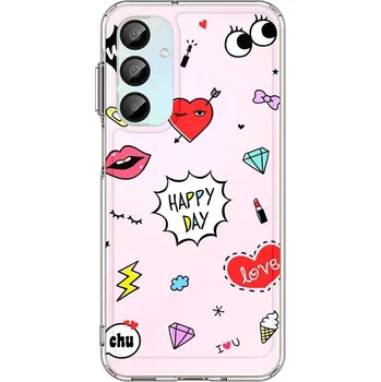 Pouzdro na mobilní telefon Kryt Samsung A16 Image pevný Happy Day (obal neboli pouzdro na Samsung A16)