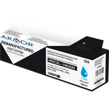 Cartridge HP CN626AE - 971XL kompatibilní modrá Armor