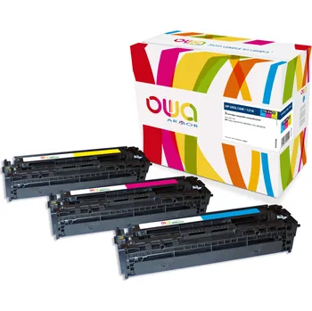 Sada tonerů HP 131A - U0SL1AM kompatibilní azurový/purpurový/žlutý Armor OWA