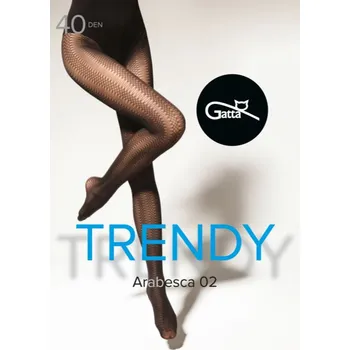 Dámské punčochy Silonkové punčocháče Gatta Arabesca 02 40 DEN Barva: Černá, Velikost: S