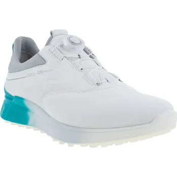 Golf ECCO ECCO GOLF S-THREE BOA pánské golfové boty WHITE/CARIBBEAN/CONCRETE velikost 42, 44