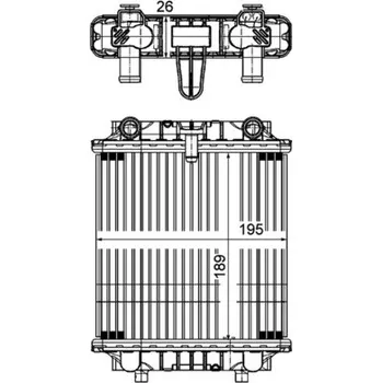 Chladič motoru Chladič, chlazení motoru MAHLE CR 1202 000P