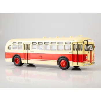 autíčko ZIS 154 autobus 1:43 MODIMIO - Naše autobusy časopis s modelem #5 ZIS 154 - kovový model autobusu