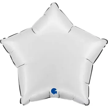 Balónek Foliový balonek hvězda matně bílá 46 cm