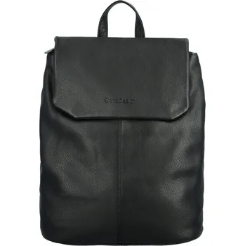 Městský batoh Dámský kožený městský batoh černý - SendiDesign Rudolph černá