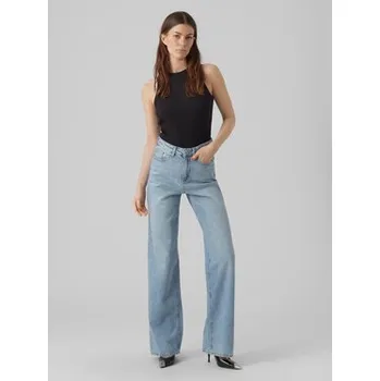 Dámské džíny Vero Moda Jeansy Tessa 10283858 Modrá Wide Leg 27_34