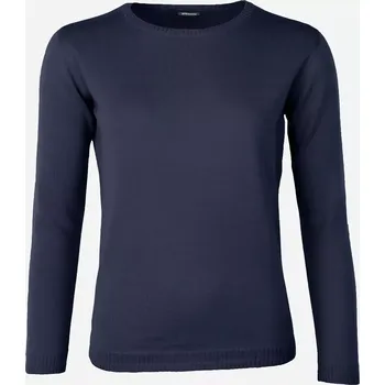 Dámský svetr Dámský vlněný svetr Merino Blend Tmavě modrá XS